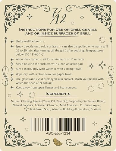 EcoGrill Clean All-Natural Heavy Duty BBQ Cleaner