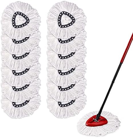Yision 12PCS Microfiber Spin Mop Replacement Heads