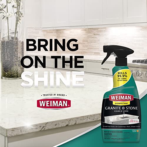 Weiman Disinfectant Granite Daily Clean Shine 12 Fl Oz 2 Pack 1