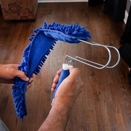 UNGER Ceiling Fan Duster with Microfiber Washable Sleeve