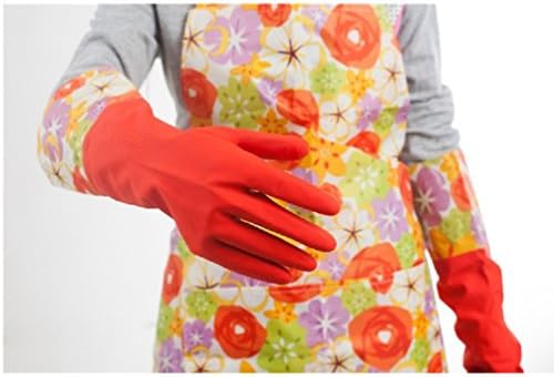 Kitchen Rubber Gloves with Warm Lining and Waterproof Protection