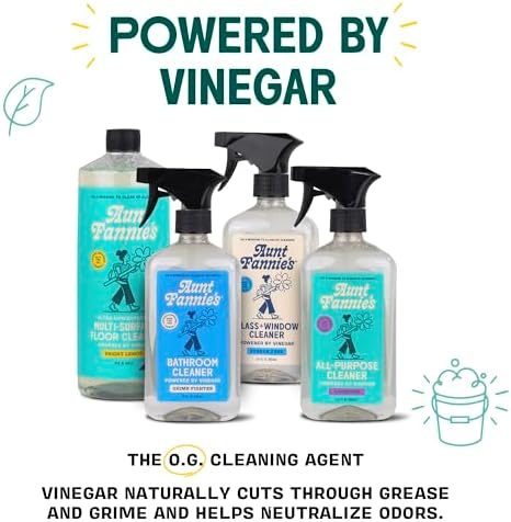 Aunt Fannies Natural Glass Cleaner Spray 169 Ounces Pack of 3