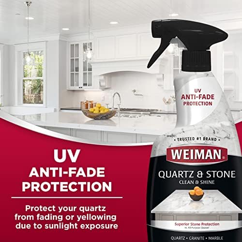 Weiman Quartz Cleaner and Polish 24 Oz 2 Pack with MicroFiber Towel