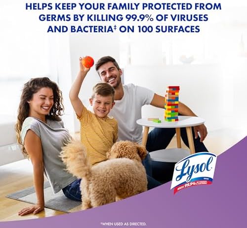 Lysol Disinfectant Spray 19 Oz Pack of 2 Lavender Scent