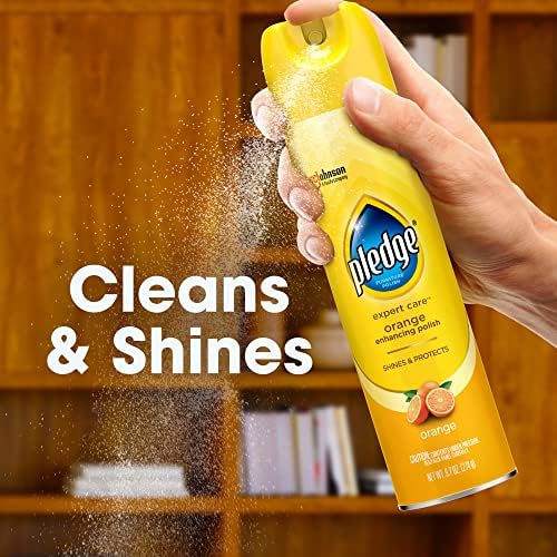 Pledge Enhancing Polish Spray with Orange Scent 97oz Pack of 3