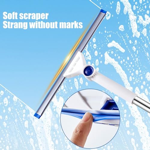Lovskoo 40in Window Squeegee 3-in-1 Cleaning Kit