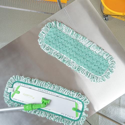 Restaurantware Clean Tek Professional Dry Mop Pad 1 Dust Pad with Fringe