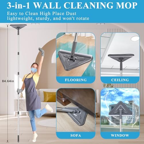 Microfiber Duster Kit 27pcs with 100in Pole and Wall Cleaner