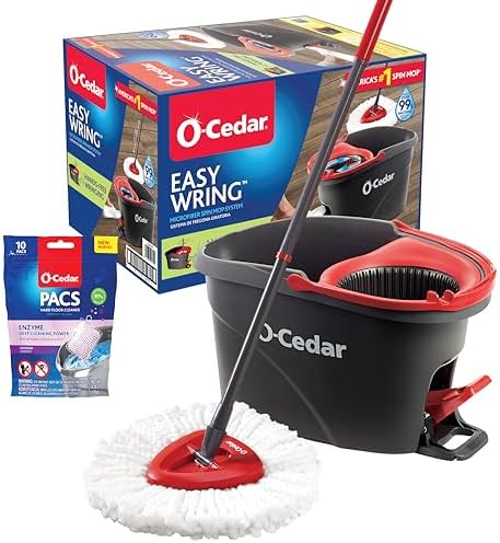 O-Cedar EasyWring Microfiber Spin Mop Set with Lavender PAC