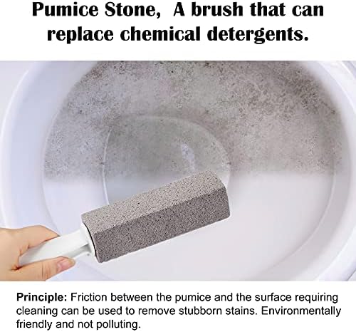 FALAMON 2 Pack Pumice Stones with Handle for Toilet and Kitchen Cleaning