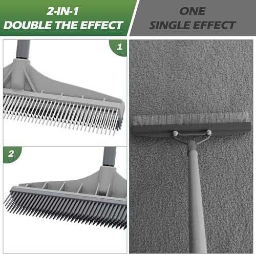 Walensee 61 Carpet Rake for Pet Hair Removal 1
