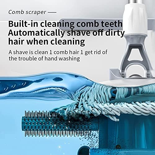 Michao Spin Mop Bucket with 6 Microfiber Heads and 62 Handle
