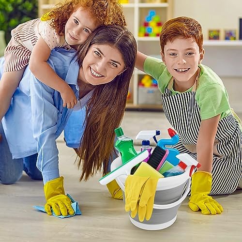 Collapsible Mop Bucket with Handle 5L 13 Gallon