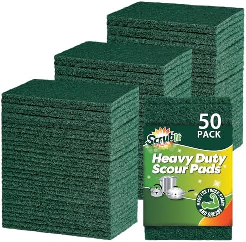 SCRUBIT Scouring Pads - Heavy Duty Reusable Cleaning Tools