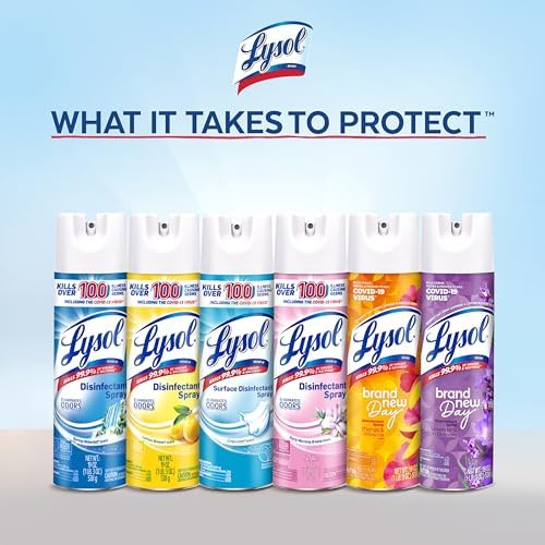 Lysol Disinfectant Spray 19 Oz Pack of 2 Lavender Scent