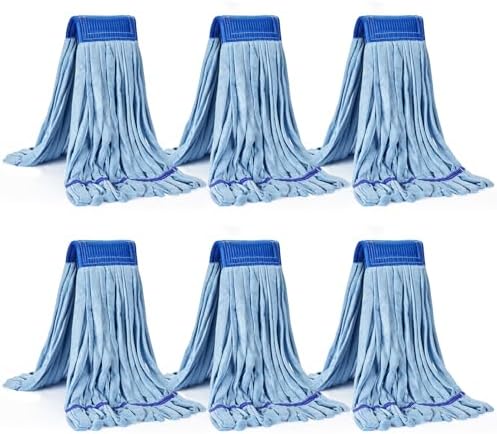 Matthew Cleaning Microfiber Tube Mop Replacement 6 Pack
