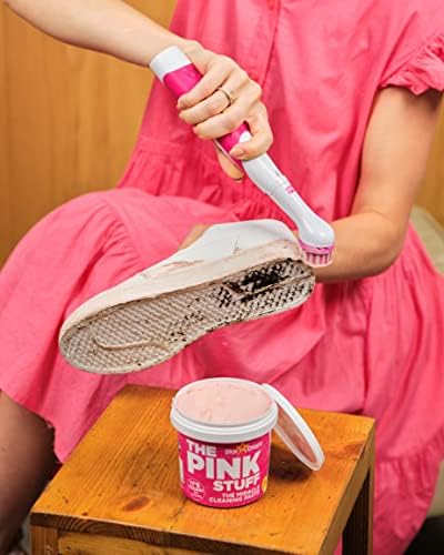 The Pink Stuff Miracle Scrubber Kit with 4 Brush Heads