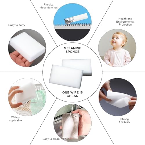 SmilePowo 50 Pack Magic Cleaning Sponges