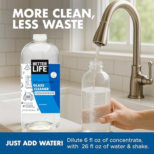 Better Life Glass Cleaner Concentrate 32oz Unscented