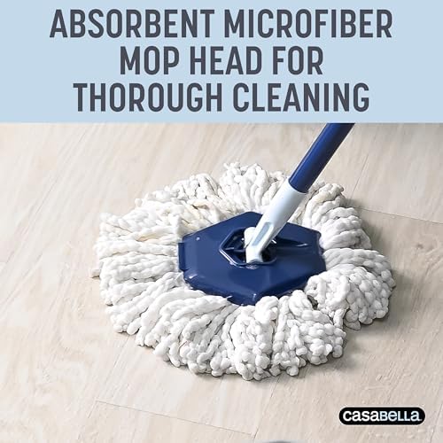 Casabella Spin Mop System - 2 Bucket Design Blue