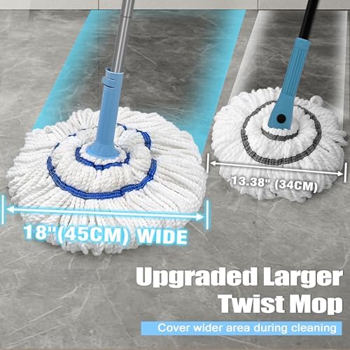 NEWE Self Wringing Twist Mop for Efficient Floor Cleaning