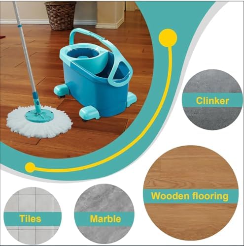 4 Pack Microfiber Spin Mop Heads for Leifheit Twist Systems