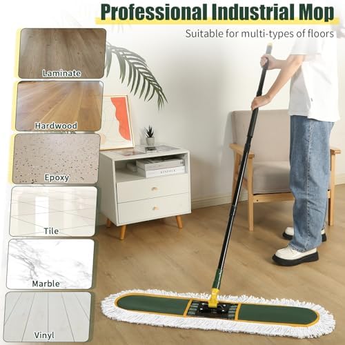 BUVE 24 Commercial Dust Mop with Replacement Pads