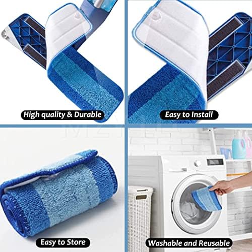 MZY LLC 8 Pack Microfiber Mop Pads for Bona and Other Mops