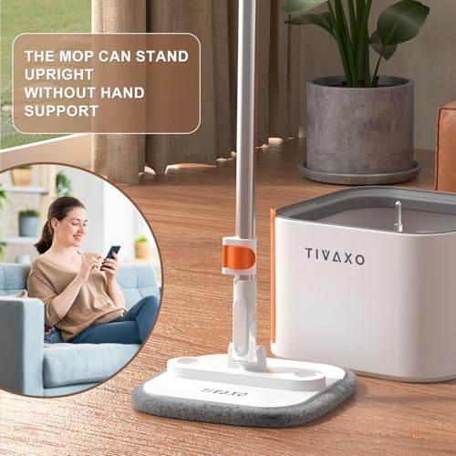 TIVAXO Mop and Bucket Set with Water Separation
