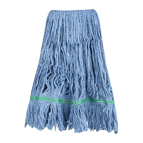 Restaurantware Mop Head Refill - 16 Ounce Cotton Blend Blue