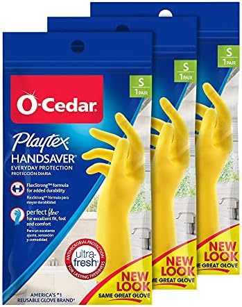 PLAYTEX Handsaver Reusable Rubber Gloves - Medium 3-Pack