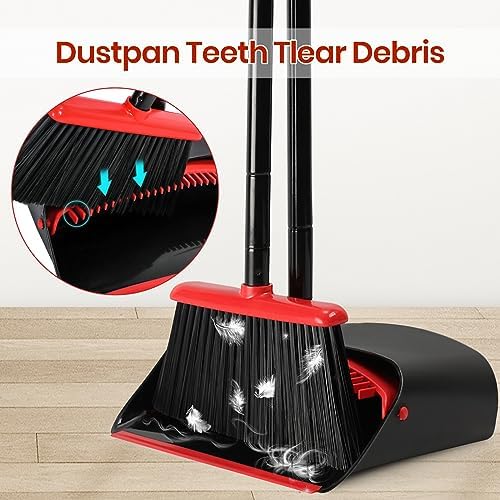 TreeLen Broom and Dustpan Set for Home
