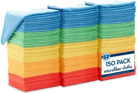 ST INC 150 Pack Microfiber Towels 115x115 Inches