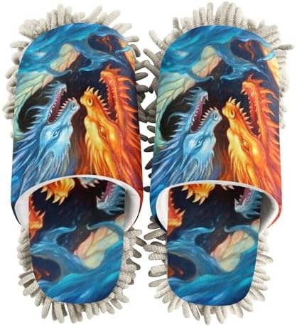 FLildon Microfiber Cleaning Slippers for House Floor