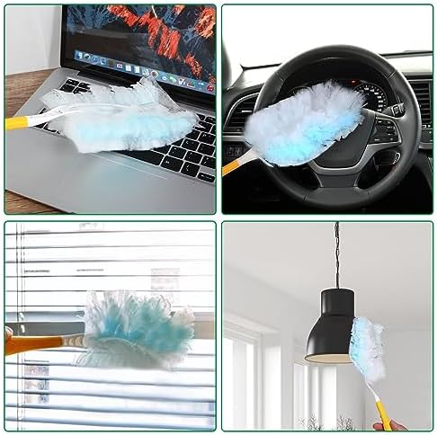 Frescares Static Dust Brush Refill - 18PCS Blue for Swiffer Compatible