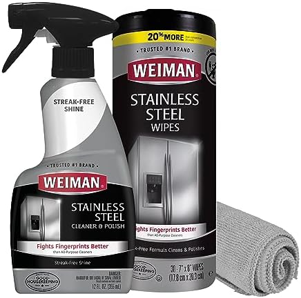Weiman Stainless Steel Cleaner Kit - 3 Piece Set