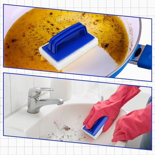 Maxdot 18 Pcs Handled Bath Scrubber Set