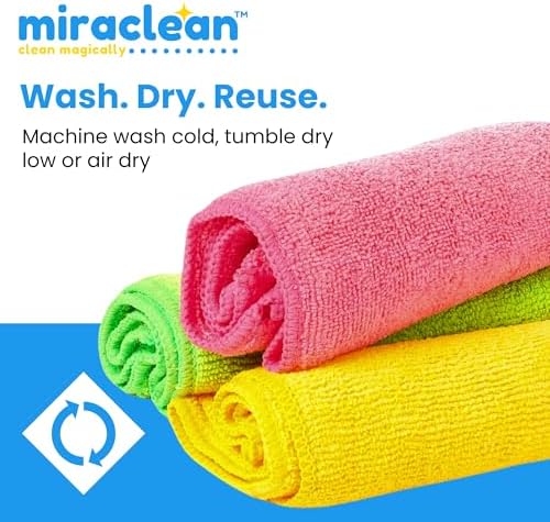 Micro Fiber Cloth 12-Pack - 12x12 Inch Streak-Free Wipes