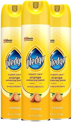 Pledge Enhancing Polish Spray with Orange Scent 97oz Pack of 3