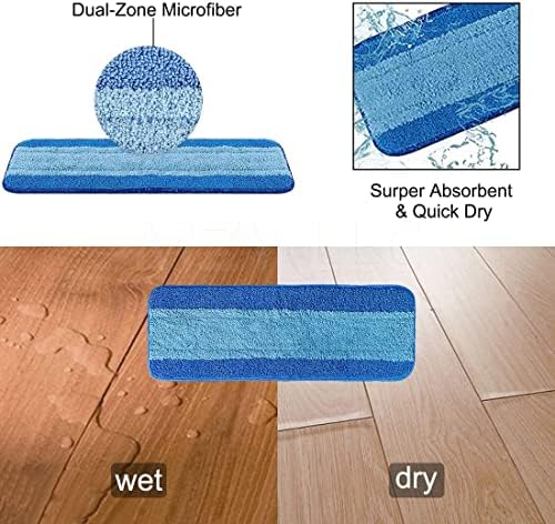 MZY LLC 8 Pack Microfiber Mop Pads for Bona and Other Mops