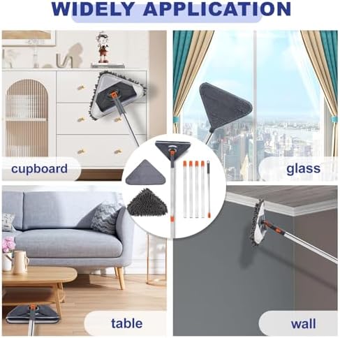 NWGOF Wall Cleaner Mop with 79 Inch Handle