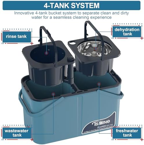 RinseWise Spin Mop and Bucket Set with Wringer
