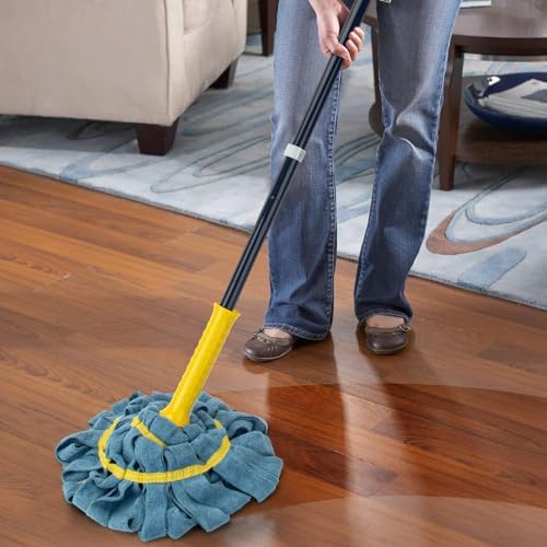 KeFanta Self-Wringing Twist Mop with Scouring Pad