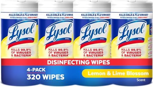 Lysol Disinfectant Wipes - Lemon Lime Blossom 4 Pack