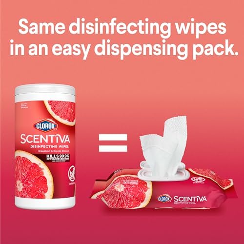 Clorox Scentiva Disinfecting Wipes 75 Ct Pack of 3 1