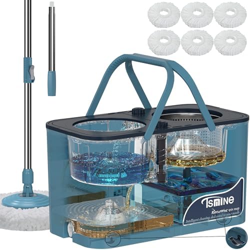 RinseWise Spin Mop and Bucket Set with Wringer
