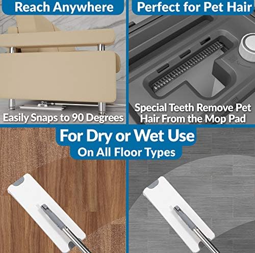 X3 Mop with 3 Reusable Microfiber Pads