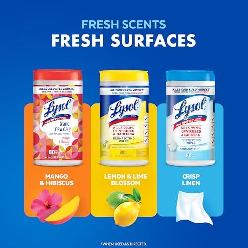 Lysol Disinfecting Wipes 80 Count 4pk Bundle 1