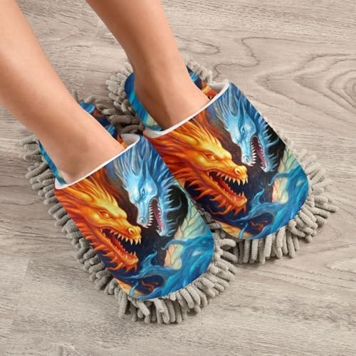 FLildon Microfiber Cleaning Slippers for House Floor