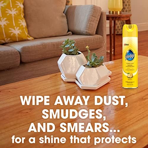 Lemon Scent Pledge Wood Polish Spray 97oz Pack of 3